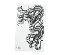 IMIKEYA Tatouages Temporaires Imperméables Motif Dragon Sombre Grand Format Pour Hommes Et Femmes Autocollants Bras Résistants à Eau Motifs Chinois Magnifiques Et Faciles à Enlever