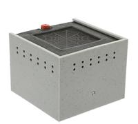 IMIKEYA Terrarium à Escargots en Acrylique Noir avec Ventilation Intégrale et Circulation d'air Optimale pour Petits Insectes et Crabes Soldats