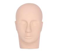IMIKEYA Tête de Mannequin en Silicone pour Entraînement aux Extensions de Cils Maquillage, Aspect Réaliste, pour Débutants