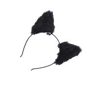 IMIKEYA -tête Noir Avec Oreilles De Chat En De Renard - Accessoire Tendance Pour Femmes Et Filles Idéal Pour Les Soirées Et Les Fêtes