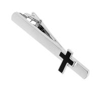 IMIKEYA Tie Clip For Men Cross Necktie Bar Clasp Elegant Faith Symbol Tie Clip For Business Religious Occasions And Formal Attire