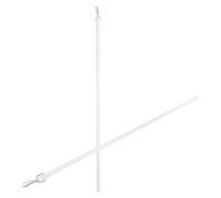 IMIKEYA Tige de Traction pour Rideaux 2 Pièces 43 CM en Acrylique Transparente Baguette à Rideaux Mousqueton Métallique Commande Manuelle Ajustement sans Effort en Intérieur