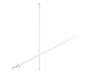 IMIKEYA Tige de Traction pour Rideaux 2 Pièces 43 CM en Acrylique Transparente Baguette à Rideaux Mousqueton Métallique Commande Manuelle Ajustement sans Effort en Intérieur