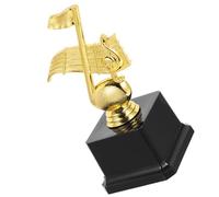 IMIKEYA Trophée Musical en Plastique Doré Léger pour Compétition de Chant et Remise de Prix, Symbole d'honneur Facile à Ranger, pour Concours en Maternelle
