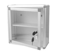 IMIKEYA Trousse de Murale Verrouillable en Alliage d'Aluminium Grosse Capacité Multi-Étages Contenant à Remède Sécurisé pour Domicile Bureau et Crèche