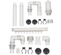 IMIKEYA Tube à Eau du Filtre D'aquarium 12mm en Abs Design Incurvé Lisse, Installation Facile, Compatible pour Aquarium Modèles 250/300/600 et Sunsun 602b/603b