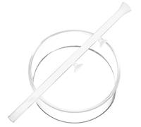 IMIKEYA Tube d'alimentation Transparent en Verre pour Aquarium Entonnoir, Proof et Multifonction, pour Crevettes et Poissons Tropicaux en Aquarium