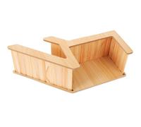 IMIKEYA Tunnel et Cachette en Bois pour Hamster, Maison Souterraine Naturelle, Bois Solide, Adaptée à l'espace de Vie des Petits Animaux