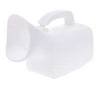 IMIKEYA Urinoir Féminin Blanc en Plastique 1000ml Brosse de Nettoyage, Grosse Capacité et Étanchéité pour Patientes en Voyage ou Trekking