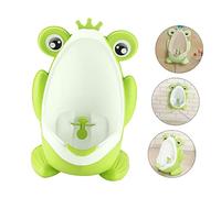 IMIKEYA Urinoir Multifonctionnel Pour Garçons, Urinoir D'apprentissage Propreté, Suspendu Mural, Plastique Solide, Vert, Adapté Aux Tout-petits Garçons, Installation Facile,