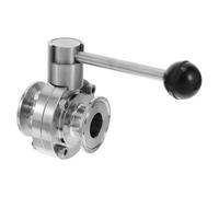 IMIKEYA Vanne Sanitaire en Acier Inoxydable 304 Vanne Manuelle Filetée 25 5 L56 avec Poignée Étanche Anti-Fuite pour Brassage Fermentation et Systèmes Industriels de Plomberie