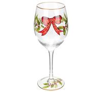 IMIKEYA Verres à Vin Rouge en Verre Cristal 320ml Design Thème Noël Élégant pour Bars et Restaurants, pour Dégustation et Cocktails Festifs