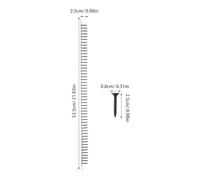 IMIKEYA Vis Autotaraudeuse en Plastique à Chaînette M35 X 25 MM 1000 Pièces Fixation Murale pour Plaques de Plâtre et Bois Quincaillerie Robuste pour Rénovation Montage Rapide et