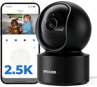 IMILAB 2,5 4MP Intérieure Caméra Filaire, 360° Surveillance Bébé et Animaux Camera, Work with Xiaomi Home App, Vision Nocturne Couleur, Audio Bidirectionnel, Stockage Local & Cloud (C21)