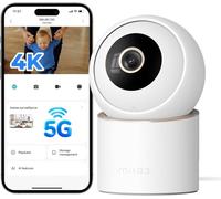 IMILAB 4K 8MP Caméra Intérieure, Caméra de Surveillance 360° pour Animal/Bébé, Compatible w/Xiaomi Home App, Audio Bidirectionnel Filaire Camera, Suivi Animal/Personne, 5G/2.4G WiFi 6, Sans Abonnement