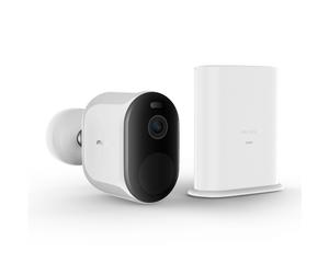 Imilab Caméra de sécurité EC4 4 MP 2.5K avec passerelle, vision nocturne couleur et compatibilité panneau solaire CMSXJ31A-SET