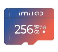 IMILAB Carte mémoire microSDXC UHS-I, U3, A2, V30, classe 10, compatible avec appareil photo de sécurité IMILAB (256 Go)