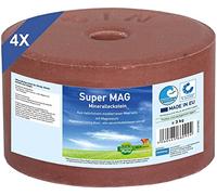 imima Pierre à lécher minérale Cheval SuperMAG Lot de 4 x 3kg - Pierre à lécher pour Chevaux Moutons chèvres gibier et Boeuf - Pierre à sel à lécher Pierre minérale
