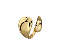 IMINI Bague réglable en forme de goutte d'eau pour homme et femme - Esthétique - Jolie bague ouverte en forme de goutte d'eau - Bague de pouce polie pour adolescentes, filles, meilleures amies, bijoux