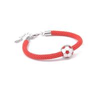 IMINI Bracelet Tressé De Football Pour Homme Garçon avec Breloques - Bracelet De Cheville et Bijoux Délicats De Cadeau d'Anniversaire Pour Fille Fils