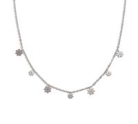 IMINI Joli collier ras du cou avec fleurs en marguerite pour femmes et filles, fleurs en acier inoxydable, colliers à chaîne réglables, bijoux minimalistes, cadeaux pour la fête des mères, Piccolo,