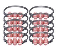 IMINI Lot de 10 bracelets de rugby en acrylique tressé pour hommes, garçons et filles, bracelet simple et classique, réglable, cadeau de sport inspirant pour les fans d'équipe, joueurs d'équipe,