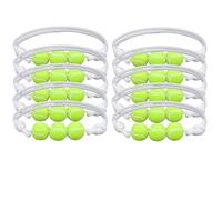 IMINI Lot de 10 bracelets de tennis pour hommes, garçons et filles - Chaîne tressée réglable en acrylique - Cadeau inspirant pour les fans de sport, les joueurs d'équipe - Léger, 14 to 28 cm