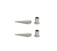 IMINI Mode Spike Ear 2 Étirer Conques Bouchons 316 Chirurgicaux En Acier Inoxydable Oreille Tunnels Bouchons Expander Jauges Brancards Boucles d’Oreilles Vis Sur Perçage Corps Bijoux (1G(7mm))