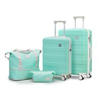 imiomo Ensembles de bagages à main, vert, Carry on luggage, Bagage à main 22x14x9 approuvé par les compagnies aériennes