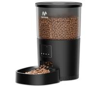 IMIPAW Distributeur Croquettes Chat Automatique 3L - Alimentation Précise, Contrôle Facile Via App, 1-10 Repas par Jour, Convient Aux Chats et Petits Chiens, Noir