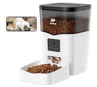 IMIPAW Distributeur Croquettes Chat Automatique avec Caméra 1080P, WiFi 2.4G/5G, Contrôle Via App - Programmation 1 à 8 Repas/Jour, Enregistrement Vocal 10s, Vidéo Audio en Direct (Blanc, 3L)