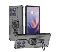 IMIRST Coque pour Motorola Moto Edge 60 Pro 5G, Double Couche Renforcée Défense Antichoc Armure Housse Etui avec 360 Rotation Bague Support pour Motorola Moto Edge 60 Pro 5G. WK Black