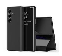 IMIRST Coque pour Samsung Galaxy Z Fold 7 Miroir Housse Etui à Rabat, Mirror Smart View Standing 360° Protecteur Etui Coque pour Samsung Z Fold 7 5G. Flip Mirror: Black