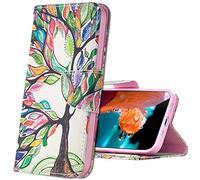 IMIRST Coque Xiaomi Mi 11 Lite 4G Housse, Bookstyle Étui Motif Coloré Housse PU Etui en Cuir Portefeuille de Protection Etui à Rabat pour Xiaomi Mi 11 Lite 4G / 5G. BF Tree of Life