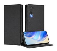 IMIRST Étui portefeuille pour Xiaomi Mi CC9 / Xiaomi Mi 9 Lite, en similicuir à rabat magnétique, blocage RFID, béquille, coque intérieure en TPU compatible avec Xiaomi Mi CC9, LZW Noir