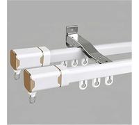 Imitat Rail mural double en grain de bois pour séparateur de pièce Blanc 4,3 m Idéal pour la décoration du salon et de la chambre à coucher