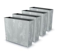 IMJ-Global - Pot de Fleur Interieur Exterieur Beton Effect (58x18x 49,8 cm - 44 litres) Bac Plastique Rectangulaire pour Plante. Pots de Fleurs pour Décorer la Maison ou être Exposé à l'Extérieur