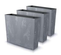 IMJ-Global - Pot de Fleur Interieur Exterieur Beton Effect (58x18x 9,8 cm - 44 litres) Bac Plastique Rectangulaire pour Plante. Pots de Fleurs pour Décorer la Maison ou être Exposé à l'Extérieur