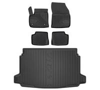 IMJ-Global ProLine Lot de tapis et bac de coffre 3D sur mesure pour DS 7 Crossback à partir de 2017, protection intérieure et coffre, pour améliorer le look et la sportivité