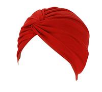 IMJONO Chapeau de Chimiothérapie Femme, Mode Couleur Unie Bonnet Chimio Turban Musulmanes Coton Wrap Hijab Cap Bonnet de Nuit pour Perte de Cheveux Cancer