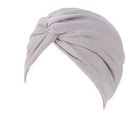 IMJONO Chapeau de Chimiothérapie Femme, Mode Couleur Unie Bonnet Chimio Turban Musulmanes Coton Wrap Hijab Cap Bonnet de Nuit pour Perte de Cheveux Cancer