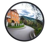 IMJONO Miroir convexe en acrylique de 30,5 cm pour chambre à coucher, angle mort angle mort, vue grand angle réglable à 160 °, miroir de circulation pour mur, entrée, garage,