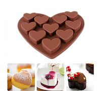 IMJONO Moulin à gâteau Amour Cœur en Forme de Silicone Les moisissures Fondant gâteau Chocolat Moule Oeuf Au Chocolat Gâteau Fondant Moule Cuisson du Sucre Artisanat Décoration Outil De Moule