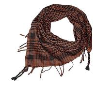 IMJONO Unisexe Mode Femmes Hommes Écharpes L'hiver Foulards1 PC arabe Shemagh Keffieh Palestine Écharpe Châle Emballage(Café)