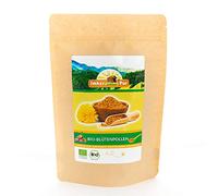 ImkerPur Pollen de fleurs bio - 200 g - Qualité apiculteur - Granulés de qualité supérieure - Entièrement sans résidus et doux - Pollen d'abeille naturel pour manger - Pollen de fleurs de qualité bio