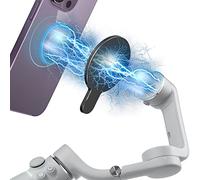 imluckies Anneau Support Magnétique pour Téléphone Portable Compatible avec DJI Osmo Mobile 7P 7 / Om 6 / Om 5 / Om 4 SE/Om 4, Stabilisateur de Cardan Support pour Magsafe Accessoires, Noir