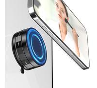 imluckies Support Téléphone Magnétique à Ventouse, Taille Mini & Portable Compatible avec Magsafe iPhone pour TikTok/Films/Selfies/Douche/Gym/Salle de Bain/Cuisine, Noir