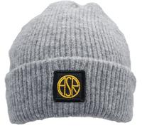 IMMA AS Roma ASR Leather Patch Knitted Skipper Beanie - Gris