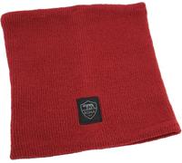IMMA AS ROMA CREST LEATHER PATCH KNITTED WARM NECK - BURGUNDY