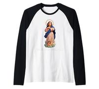 Immaculée Conception Mary Breviarium Traditionnel Catholique Manche Raglan